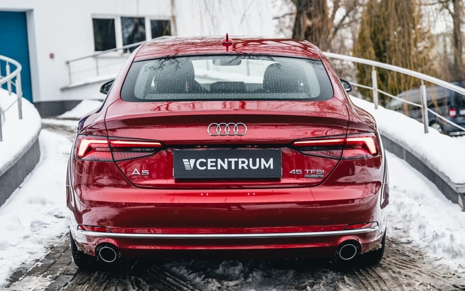 Audi A5 cena 149900 przebieg: 104465, rok produkcji 2019 z Opalenica małe 172